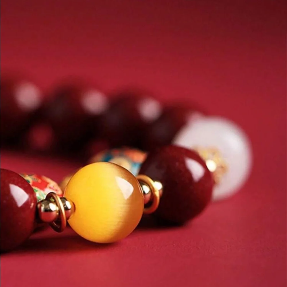 Gold Swallowing Beast Family Bracelet